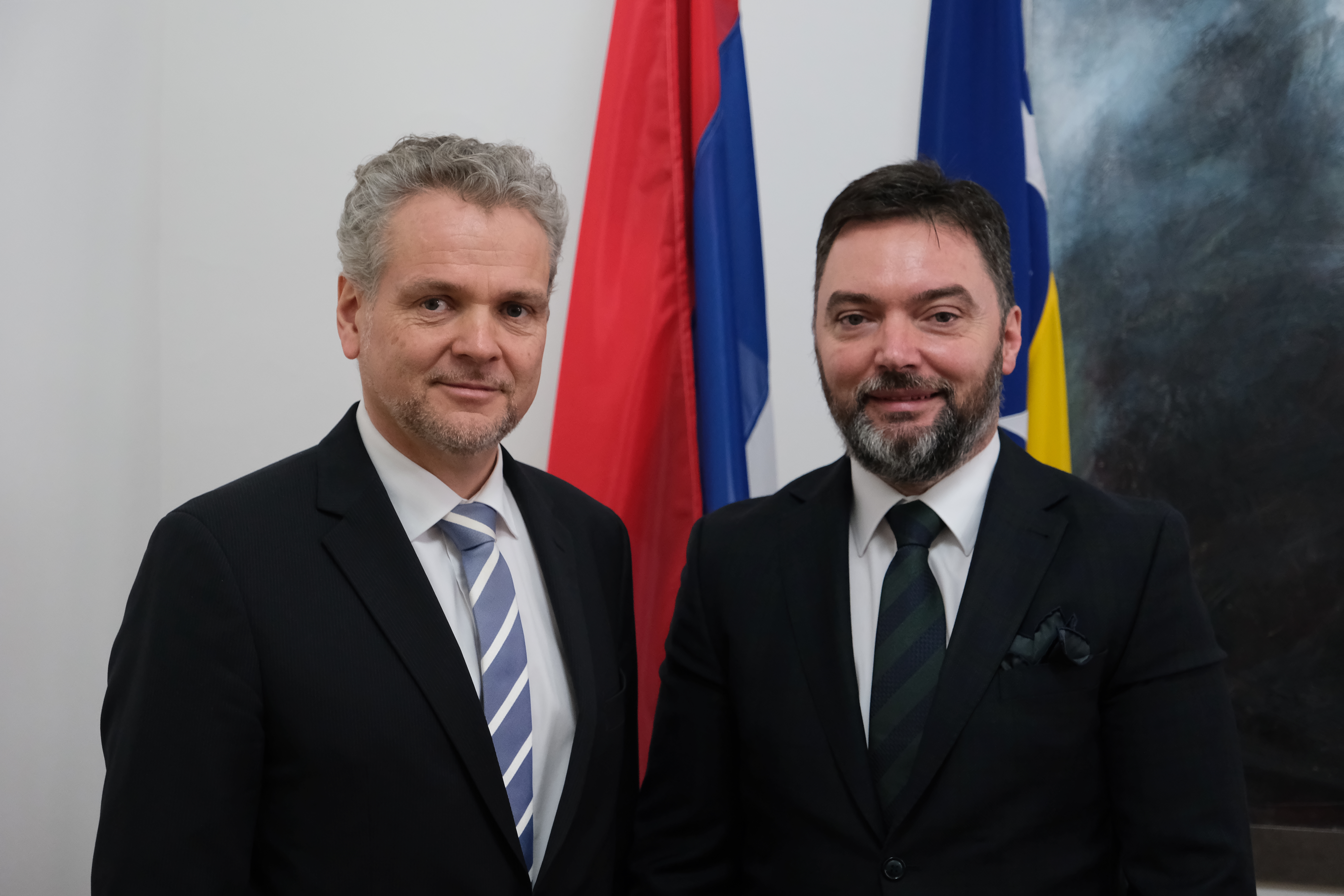 Picture for Министар Кошарац примио шефа Делегације ЕУ у БиХ Јохана Сатлера