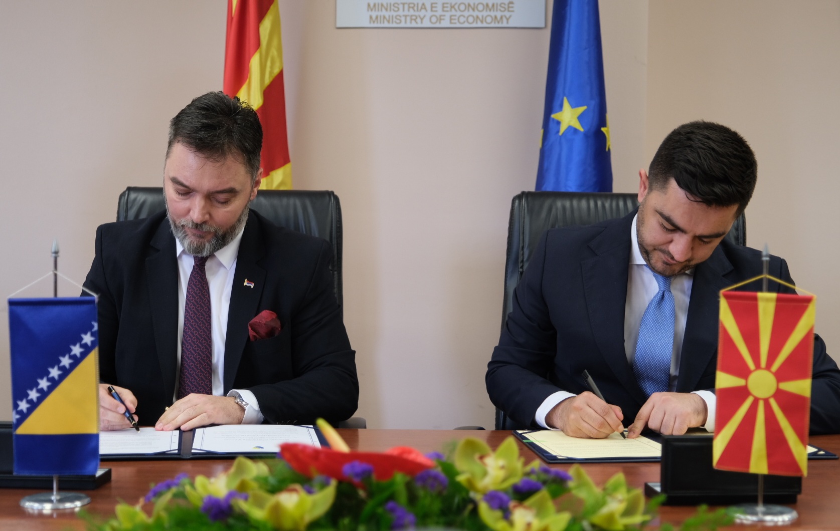 Picture for Министри Kошарац и Бектеши потписали Споразум о економској сарадњи и Споразум о сарадњи у области туризма између БиХ и Сјеверне Македоније