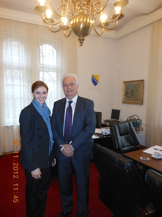 Picture for Zamjenica ministra gđa Ermina Salkičević-Dizdarevićna na 
sastanku sa ambasadorom BiH u Češkoj Republici

