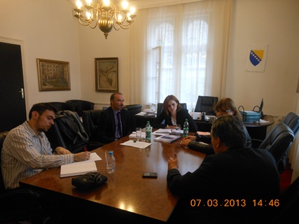 Picture for Meeting between Deputy Minister Ermina Salkičević-Dizdarević and José Carlos Gil Jara, International Director of AMBISAT INGENIERÍA AMBIENTAL
