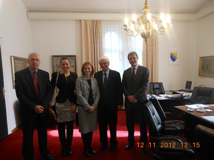 Picture for -Deputy Minister Ermina Salkicevic-Dizdarevic in meeting with representatives of The International Commission for the Protection of the Danube River (ICPDR) 