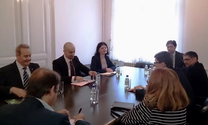 Picture for Ministar Boris Tučić na sastanku s pomoćnikom generalnog direktora FAO i šefom Regionalnog ureda za Europu i Centralnu Aziju 
Vladimirom Rahmanjinom