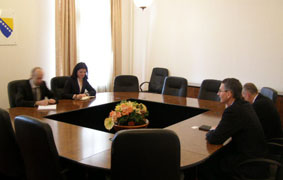 Picture for Ministar Boris Tučić na sastanku sa šefom Misije OSCE-a u BiH ambasadorom Flečer M. Bartonom