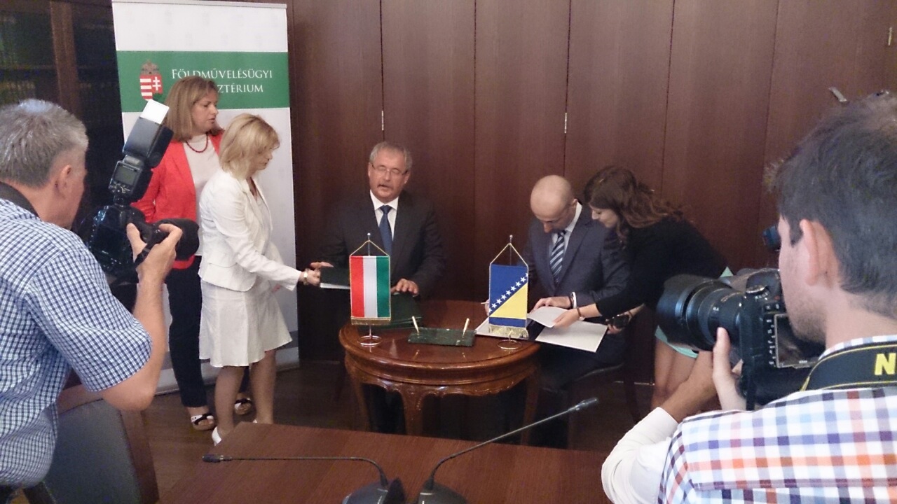 Picture for Signed Agreement on Cooperation in the field of agriculture between B&H and Hungary, Budapest, July 29, 2014