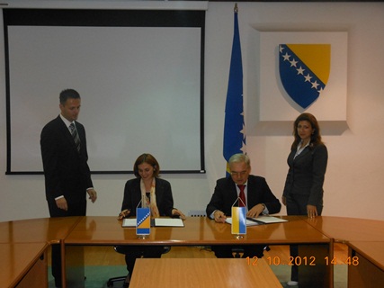 Picture for Second Session of the Joint Committee between Bosnia and Herzegovina and the Ukraine established in accordance with the Agreement on Trade between Bosnia and Herzegovina and the Ukraine, held on October 12th, 2012 in Sarajevo